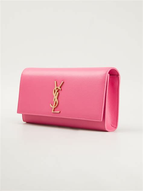 pale pink ysl wallet|ysl pink clutch.